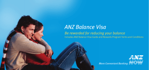 ANZ Balance Visa - Be Rewarded for Reducing Your Balance