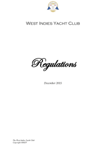 Regulations West Indies Yacht Club Dec15