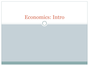 Economics: Intro