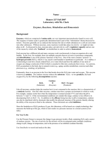 Catalase Enzyme Activity (Pressure Sensor)