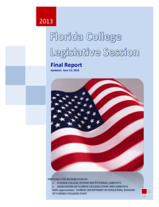 Florida College Legislative Session