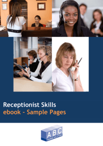 Receptionist Skills Course