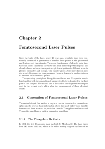 Chapter 2 Femtosecond Laser Pulses