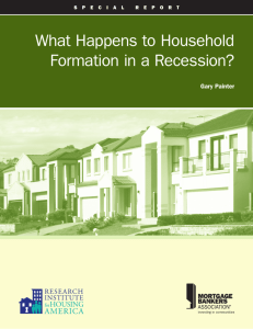 What Happens to Household Formation in a Recession?
