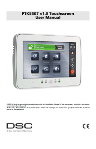 PTK5507 v1.0 Touchscreen User Manual