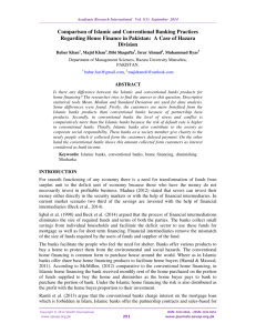 Comparison of Islamic and Conventional Banking Practices