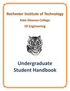 Undergraduate Student Handbook - Rochester Institute of Technology