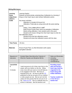 Alliteration Lesson Plan