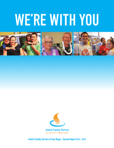 Jewish Family Service of San Diego I Annual report 2012 – 2013