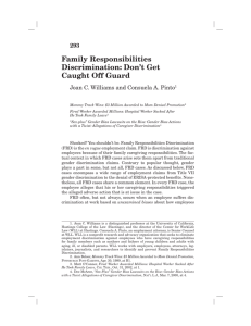 Family Responsibilities Discrimination