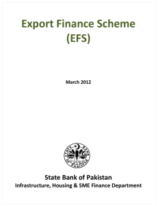 Export Finance Scheme (EFS)