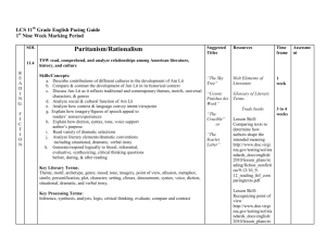 LCS 11 Grade English Pacing Guide