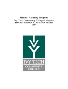 Medical Assisting Program Ivy Tech Community College