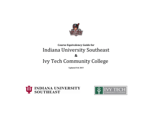 Ivy Tech Community College Transfer Guide