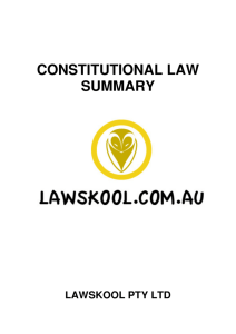 constitutional law summary