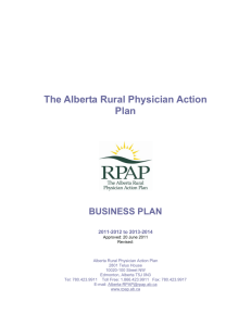 2011-2014 RPAP 3 Yr. Business Plan