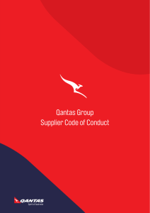 Qantas Group Supplier Code of Conduct