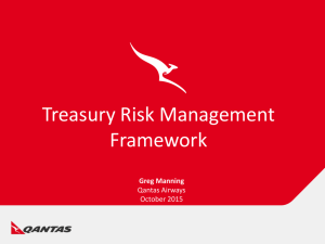 Corporate treasury risk management framework