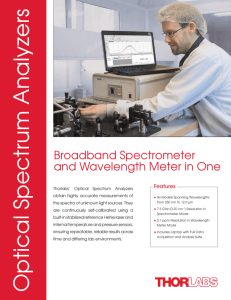 Optical Spectrum Analyzers