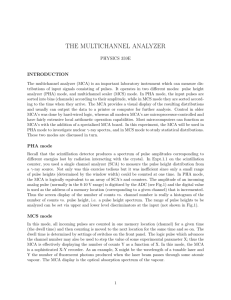 The Multichannel Analyzer (rev)