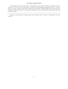 AC motor control circuits