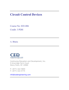 Circuit Control Devices
