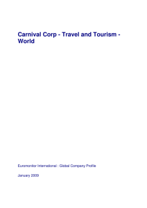 Carnival Corp - Travel and Tourism
