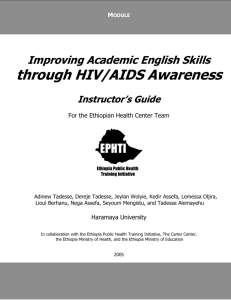 through HIV/AIDS Awareness