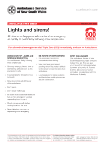 Lights and sirens! - NSW Ambulance