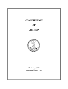 CONSTITUTION OF VIRGINIA