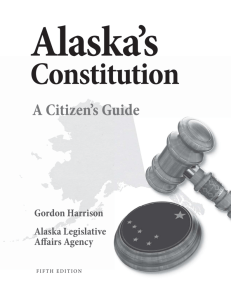 Alaska's Constitution - Alaska State Legislature