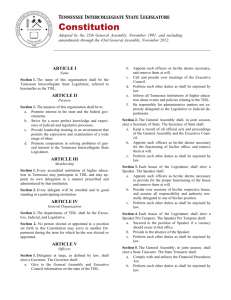 Print Constitution - Tennessee Intercollegiate State Legislature