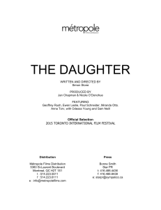The Daughter Press Kit Mongrel 27-7-15