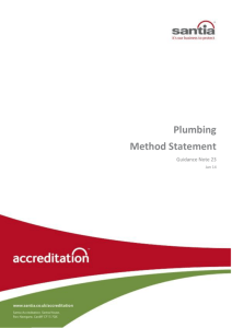 Plumbing Method Statement