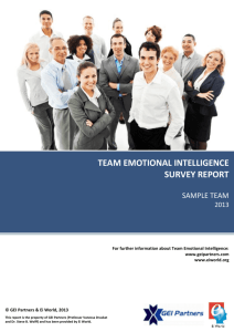 team emotional intelligence survey report