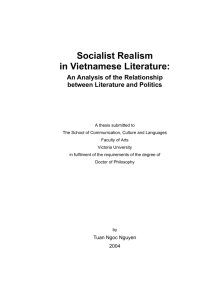 Socialist Realism in Vietnamese Literature