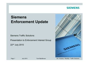 Siemens Enforcement Update