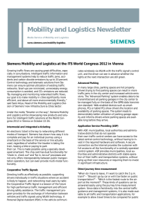 Mobility and Logistics Newsletter