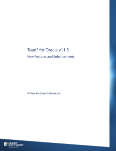 Toad® for Oracle v11.5