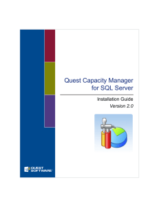 Install Quest Capacity Manager for SQL Server