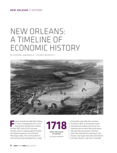 new orleans: a timeline of economic history
