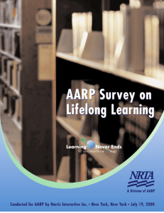 AARP Survey on Lifelong Learning