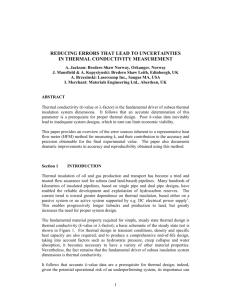 Reducing errors that lead to uncertainties in thermal conductivity