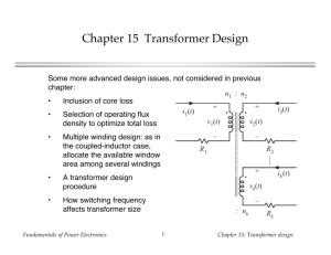 Chapter 15 Transformer Design