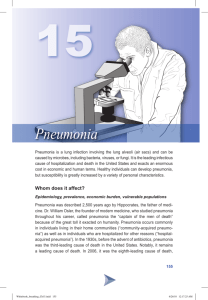 Pneumonia - American Thoracic Society