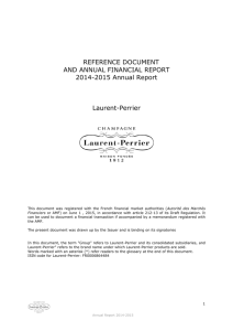 REFERENCE DOCUMENT AND ANNUAL FINANCIAL REPORT