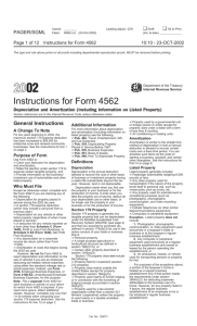 2002 Instructions for Form 4562