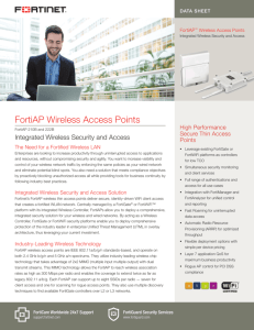 FortiAP Wireless Access Points