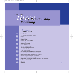 Entity-Relationship Modeling chapter