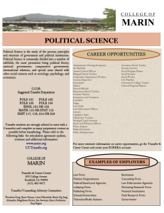 Political Science - College of Marin